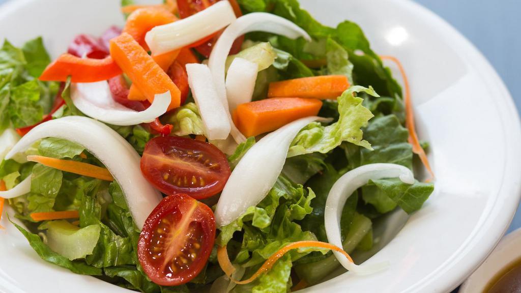 Large House Salad  · Fresh mix of spring greens with our house dressing.
