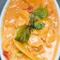 Thai Red Curry Veg · Red curry paste cooked in coconut milk & vegetables like green and red bell peppers, onions,...