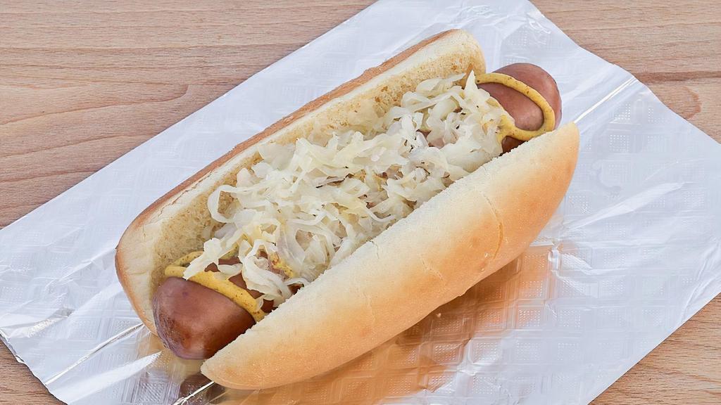 Brat · All-beef bratwurst (toppings included).