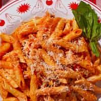 Baked Ziti · Recommended. Italian penne pasta mixed with ricotta, marinara, and baked with mozzarella che...