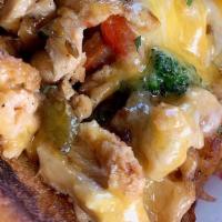 Salmon Cheesesteak · Our top seller! Chopped salmon, sautéed broccoli grilled red & green bell pepper, sautéed on...