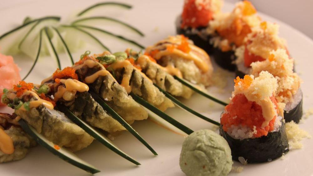 Sushi Dinner · (8 pc.) nigiri with spicy crunchy shrimp roll.