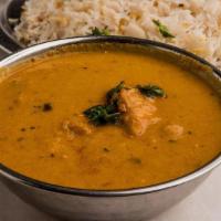 Chicken Curry · Boneless chicken prepared in a heavenly curry made according to authentic Jalpuri tradition.