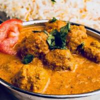 Lamb Kofta · Meatballs cooked with lightly spicy sauce.