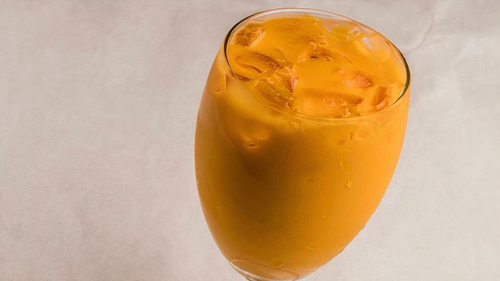 Mango Lassi · A special blend of mangoes and yogurt.