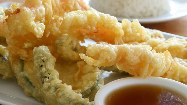 Vegetable Tempura · Assortment of veggies served with warm tempura sauce.