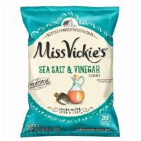 Miss Vickie'S Sea Salt & Vinegar Kettle Potato Chips · Kettle cooked potato chips.  1 3/8oz bag.