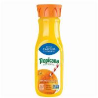 Tropicana Pure Premium Orange Juice · Tropicana 12 oz bottle.  100% apple juice.
