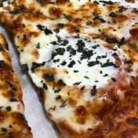Caprese Pizza · Served with Fresh Pizza Sauce, with Fresh Roma Tomato, Fresh Mozzarella, Mozzarella/Provolon...