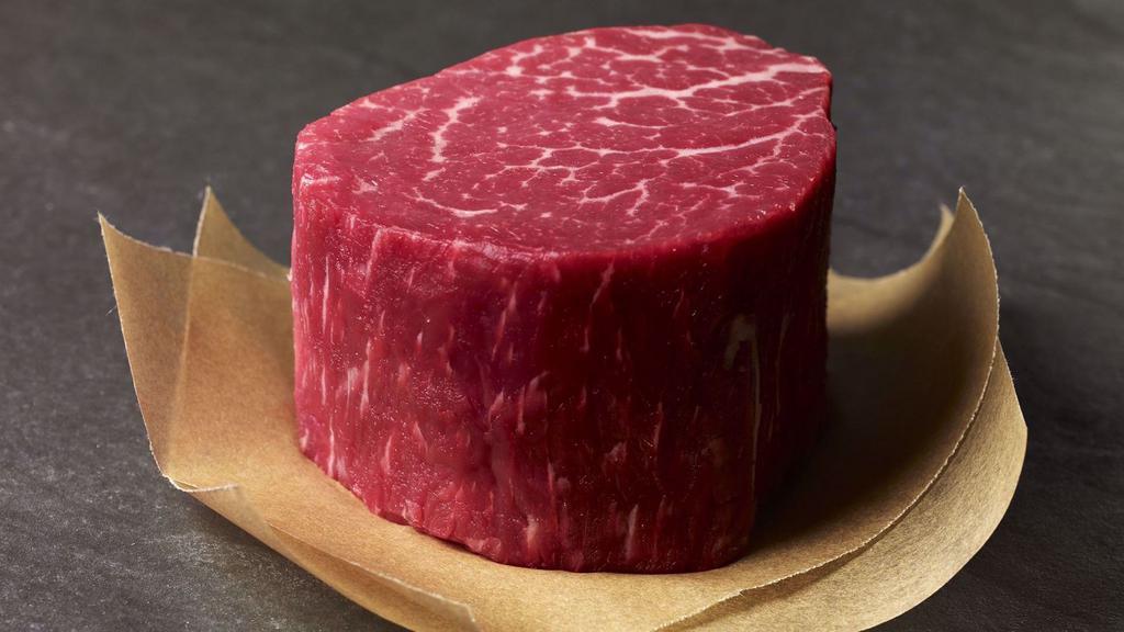 7 Oz Filet Mignon · A true 7 oz filet mignon, cut exclusively from Meats by Linz (look'em up). Normally sold in high end steak houses, now available to you to grill and eat at home. Take the Filet challenge, you won't eat another filet after this one.