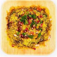 Masala Puri · Chatpata, spicy, tangychat made with flat puris and assortment of chutneys