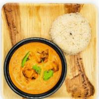 Fish Coastal Curry · Classic & rich south Indian dish made w/ fish, coconut cream & assorted spices
Served with R...