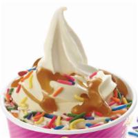 Vanilla Snow Fro-Yo · 100 Cal. Gluten-free, non-fat, live and active culture, kosher, contains milk, no high fruct...