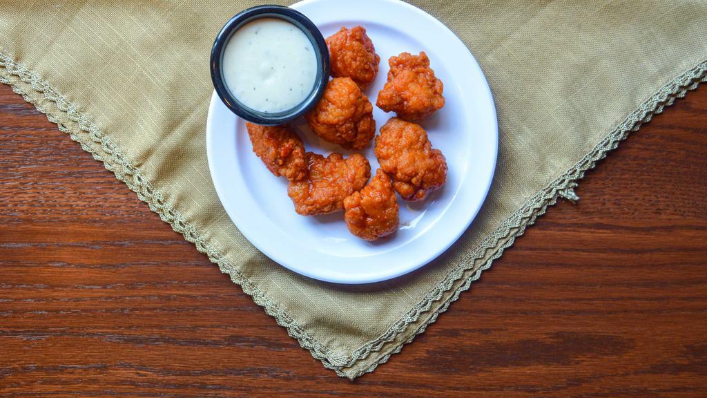 Boneless Wings (12) · 12 pieces of boneless chicken wings in your choice of wing flavor