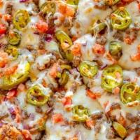 Spanish Delight · Jalapenos, ground beef, tomatoes, and onions.