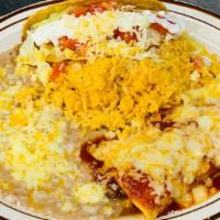 #0. Speedy Gonzales · One hard taco and enchilada, rice & beans.