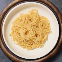 Alfredo Spaghetti · Spaghetti Alfredo Sauce and Spinach.