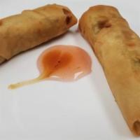 Spring Roll · 1 item (veggies wrapped in egg roll wrapper and fried) (170 Cal.)