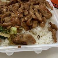 Beef & Shrimp · All Combos Served With Rice & Vegetables. (630 Cal).