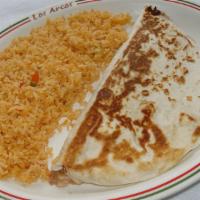 Quesadilla De Queso Y Arroz / 3. Cheese Quesadilla And Rice · 