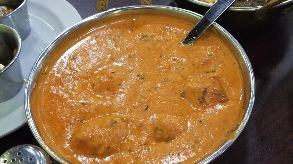 Malai Kofta · Vegetable fritters cooked with creamy hot sauce