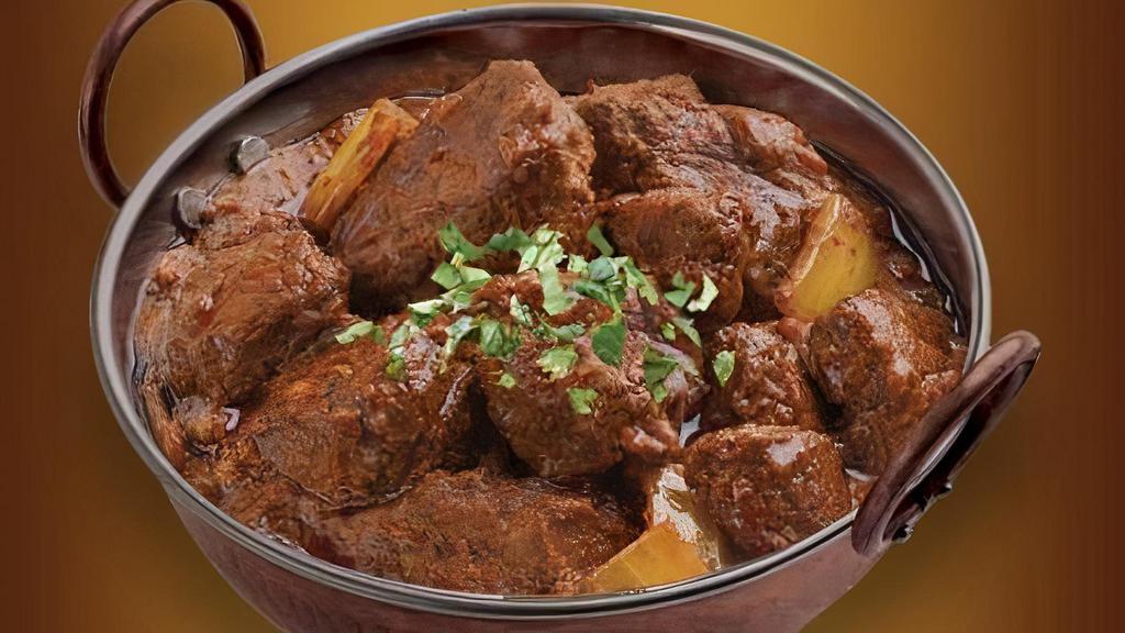 Lamb Rogan Josh · Lamb cooked with Kashmiri herbs and spices