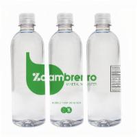 Zambrero Water · Purchasing this bottled water donates a meal to someone in need