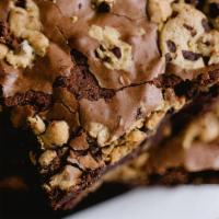 Bookie Bar · A perfect blend of triple chocolate mega brownie and chocolate chip cookie!