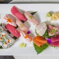 *Sushi And Sashimi Combo  · Chef's choice of four kinds of sashimi, five nigiris and California roll.