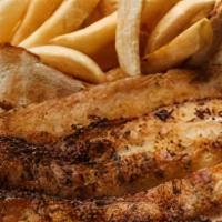 Catfish Platter · Comes with corn bread and your choice of one side