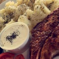 Seasoned Grilled Chicken · Chicken grilled to a perfection & mashed potatoes