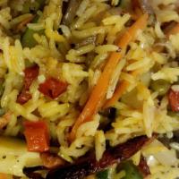 Vegetable Fried Rice · Basmati fried rice with vegetables