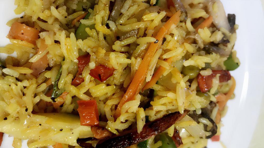 Vegetable Fried Rice · Basmati fried rice with vegetables