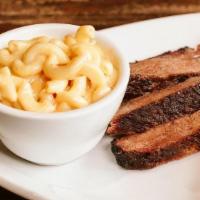 Junior Plate · Choice of brisket, pulled chicken or burnt ends and one side.