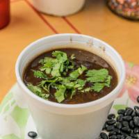 Black Bean Soup · Black beans, mixed bell peppers, onion, and seasoning. Your choice of a cup or bowl.
