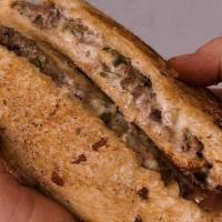 The Jackjack · Finely chopped philly style steak, pepperjack cheese, jalapenos, toasted sourdough