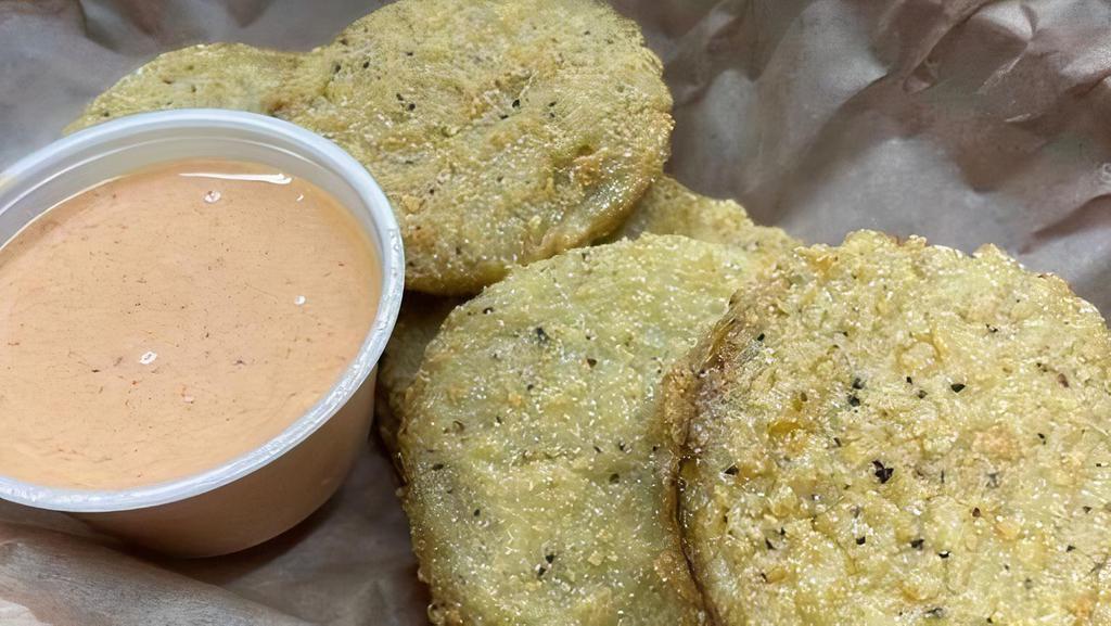 Fried Green Tomatoes - Basket · lightly battered fried green tomatoes served with a side of in-house made 