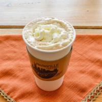 Mocha · Espresso and dark chocolate paired with steamed milk. Whipped cream included.
