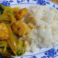 Shrimp With Curry Sauce · Spicy.