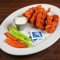 Boneless Wings · Eight chicken tenders tossed in our homemade buffalo, extra spicy habañero, or tangy Thai ba...