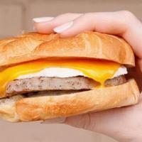 Sausage, Egg, & Cheese Sandwich · Sausage + Egg + Cheese on your choice of bread!