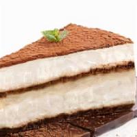 Tiramisu  · Italian dessert made with espresso layered over mascarpone cheese, ladyfinger cookies and cr...