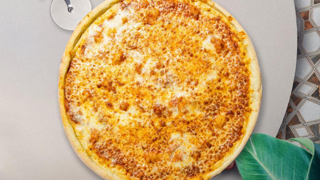 Cheese Pizza · Take your pick of our famous house made or gluten-free dough topped with marinara sauce and our house cheese blend