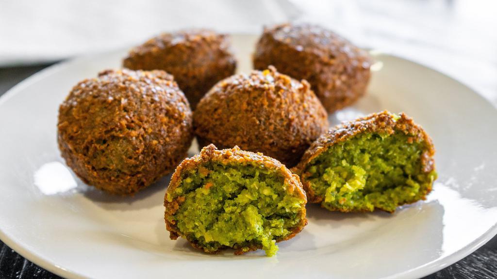 Falafel · Fried ball made from beans.