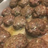 Meatball · homemade meatballs with ground beef, Italian sausage, red gravy with your choice of mozzarel...