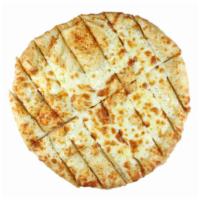 Cheesy Bread · 10” pie brushed with a mix of extra virgin olive oil, oregano, and garlic and topped with a ...