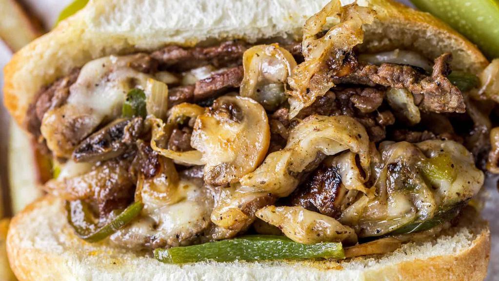 Cheesesteak With Grilled Onions · Philly Steak with grilled onions and cheese