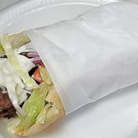 Lamb Gyro   Combo · Comes with fries and 20 oz drink . On Gyro comes with red onions, tomato, tzatiziki sauce.