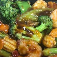 Hunan Shrimp (Qt) · Spicy.