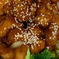 Sesame Chicken · Spicy. Hot and spicy.